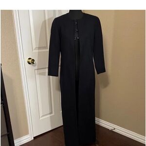 AYR Navy Wool Cashmere Blend Coat XS